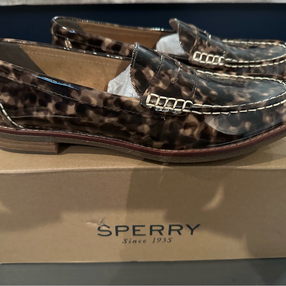 Sperry Brown Tortoise Loafers Classic Flats